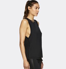 Quick dry gym top slash detail dri fit tank tops wholesale